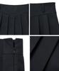 Noir For Woman Wool Pleated Mini Skirt (Black)