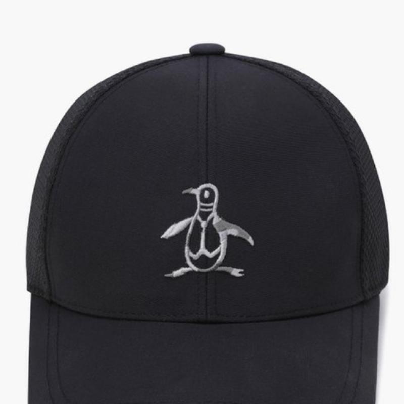 MunSingwear Men S Penguin Logo meSh Cap Black Mq321mcp74