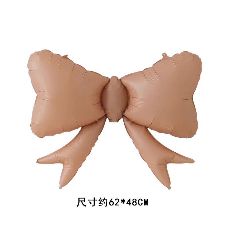 Large Macaron Bow Aluminum Film Balloon Children'S Birthday Adult Party Decoration Outdoor Decoration Props