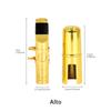 5C Saxophone Mouthpiece Brass for Alto/Tenor/Soprano - Professional & Beginner Metal Mouthpiece with Cap & Ligature