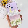 For Realme C15 Case Fashion Marble Butterfly Flower Soft TPU Phone Case For Realme C15 RMX2180 RMX2195 Coque C 15 Silicone Cover
