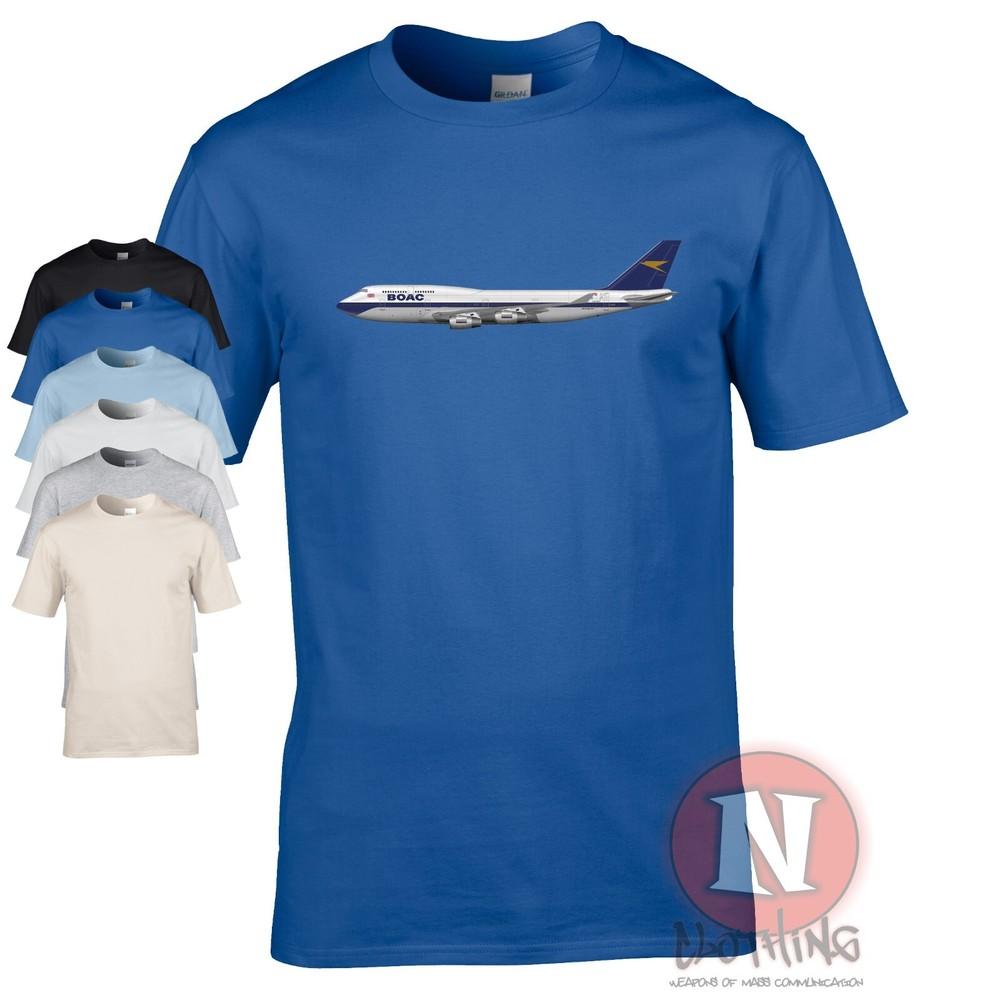 Boac 747 Camiseta Ba Aniversario Livery Avión Observadores Aerolínea Tripulante