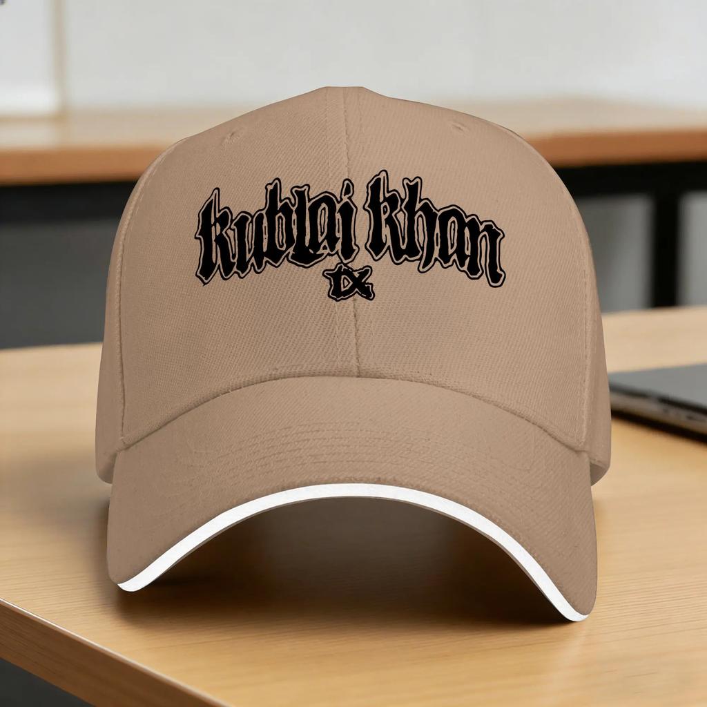 Kublai Khan TX Band Logo Baseballkappe Jagd Camping Dropshipping Hip Hop Hüte Unisex Damen Klassisches Design Baseballkappen