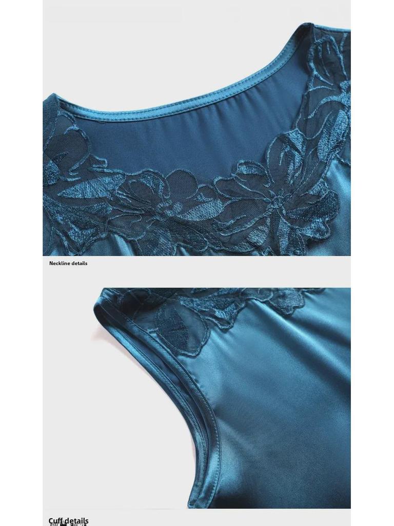Women's Lace V-neck Camisole, Wide Shoulder, Sleeveless, Loose Fit, Large Size, 2021 Spring/Summer Trendy Inner Wear Top