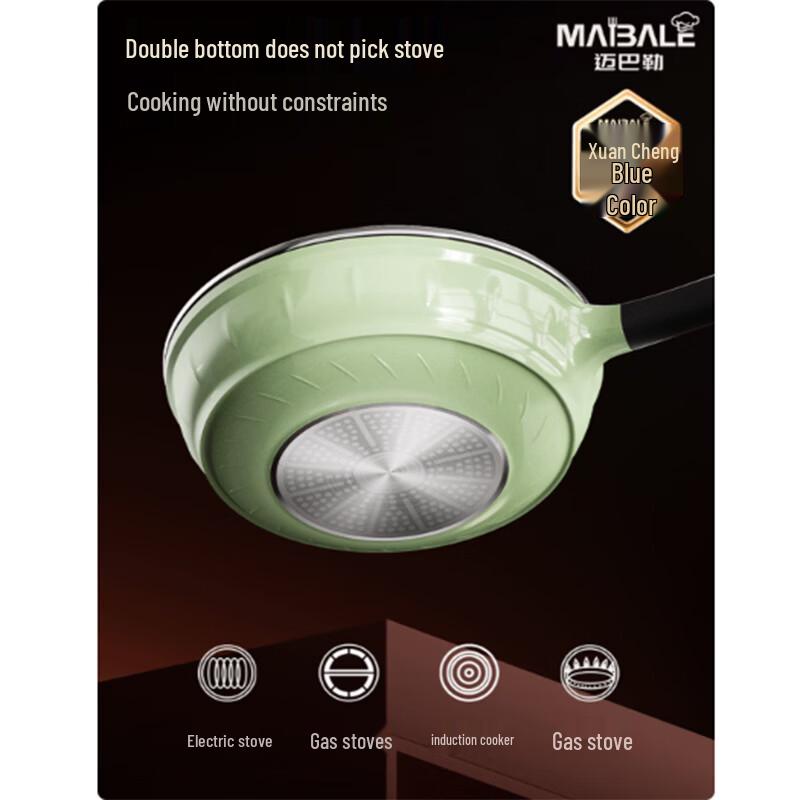 Maybaler MBL-ZX8201 Titanium Non-Stick Wok