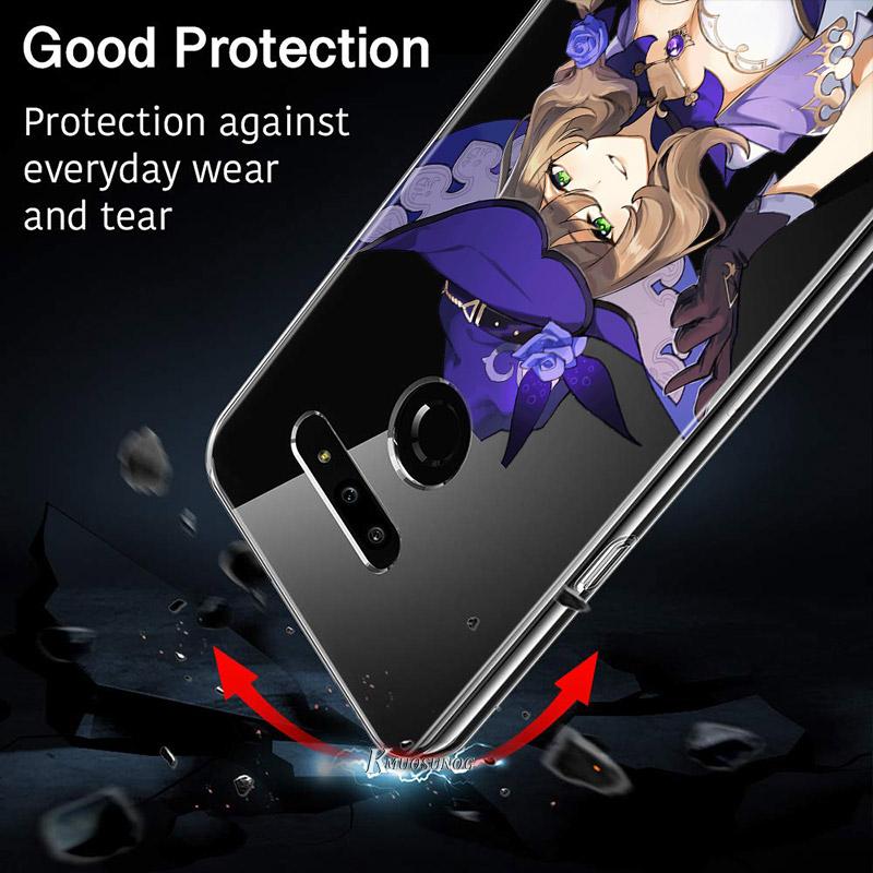 Genshin Impact Game For LG K92 K52 K62 K22 K71 K61 K51S K41S G8 G8S G8X V35 V50 V40 V50S V60 Q60 Phone Case