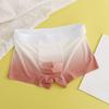 Boxer da uomo, con stampa a lettere, con stampa sfumata, in seta ghiacciata, con design a U convesso, vestibilità aderente, mutandine ad alta elasticità