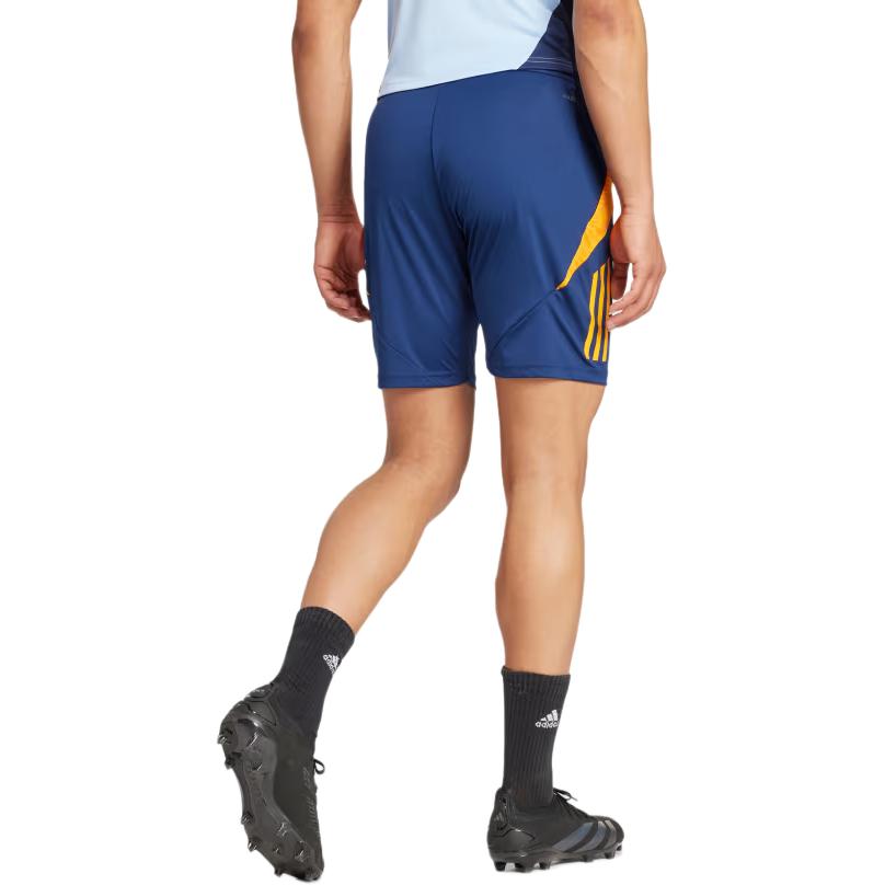 adidas סדרת ריאל מדריד אביב/קיץ 24 Color Block פסים נוח אופנתי נושם מכנסי כדורגל גברים תחתונים כחול-צי כחול IT5105