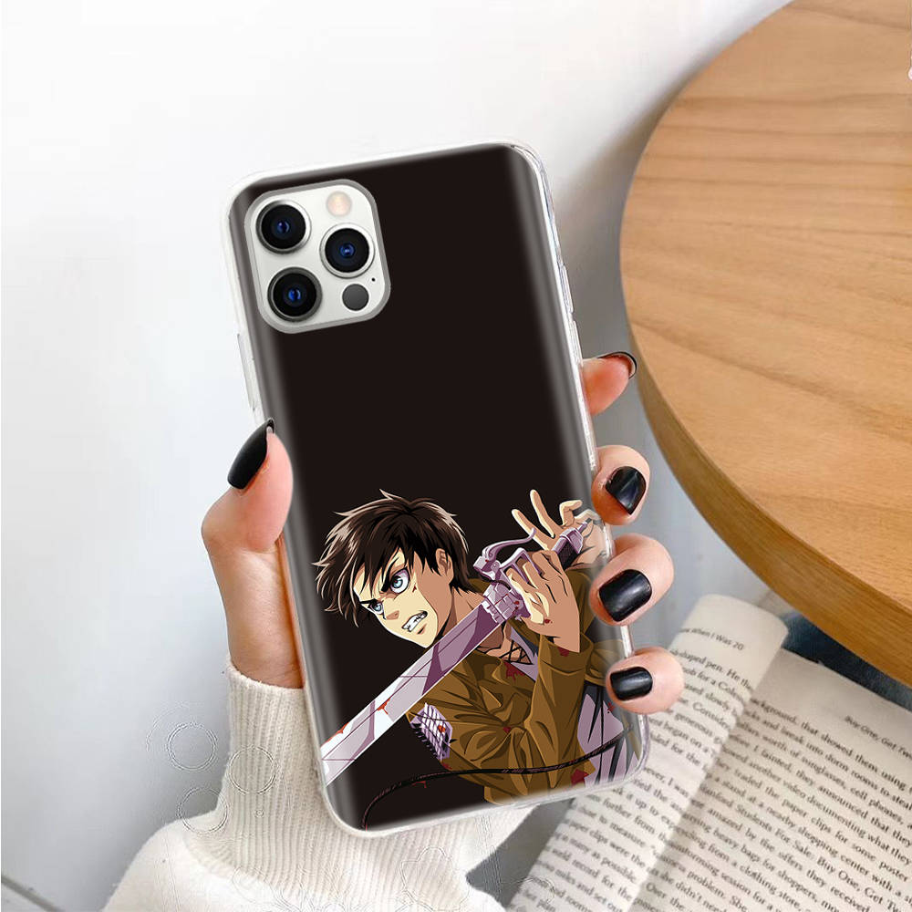 Attack on Titan TPU Case for iPhone XR 7 8 14 15 11 12 13 X XS Pro Max Xiaomi Redmi 13C Note 9 Samsung A22 S23 S24 Ultra Plus VIVO