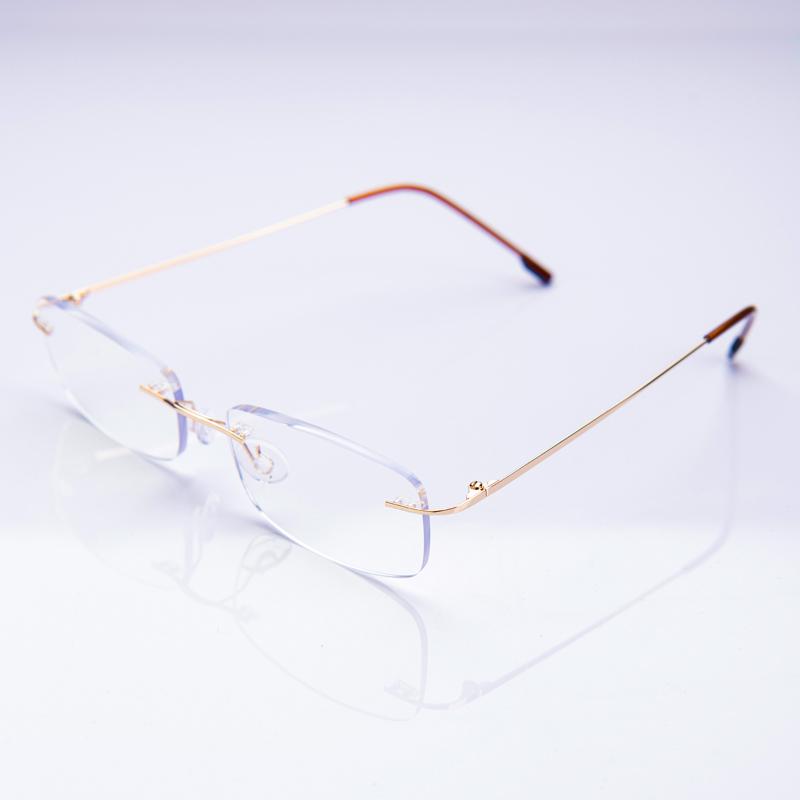 Memory Flexible Rimless Frame Eyeglasses Men Women Blue Light Blocking Prescription Glasses Colorful Blue Pink Pueple Frame