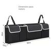 Car Trunk Organizer for SUV Backseat Hanging Organizer for SUV Truck MPV Upgrade Back Seat Storage Bags with 4 Pockets 39*14inch