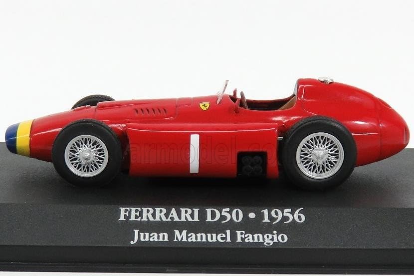 F1 Ferrari D50 Miniature Car 1/43 Juan Manuel Fangio World Champion 1956 JUAN MANUEL FANGIO No1 LONG NOSE