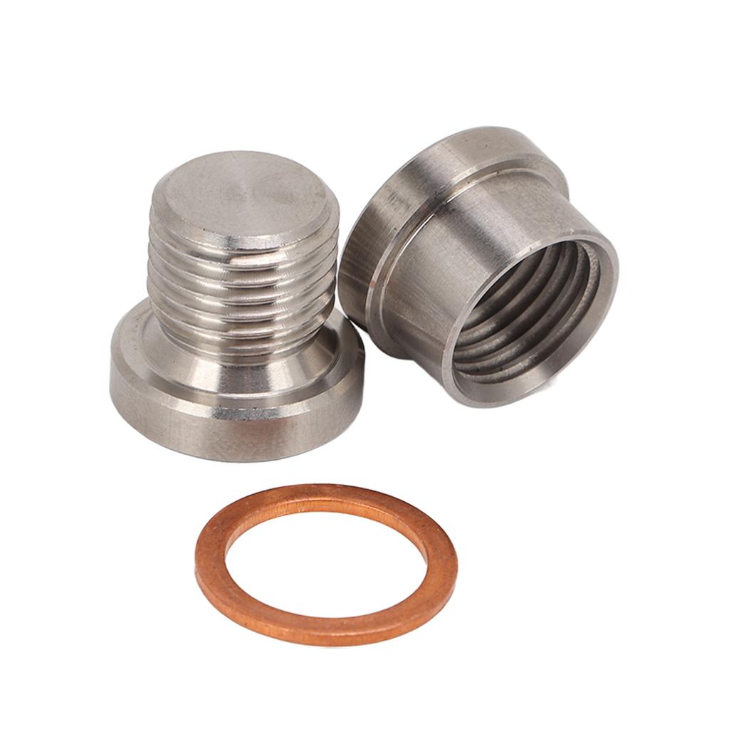 Automotive Oxygen Sensor Adapter Metal Car Accessories Electro Galvanized High Strength M12x1.25