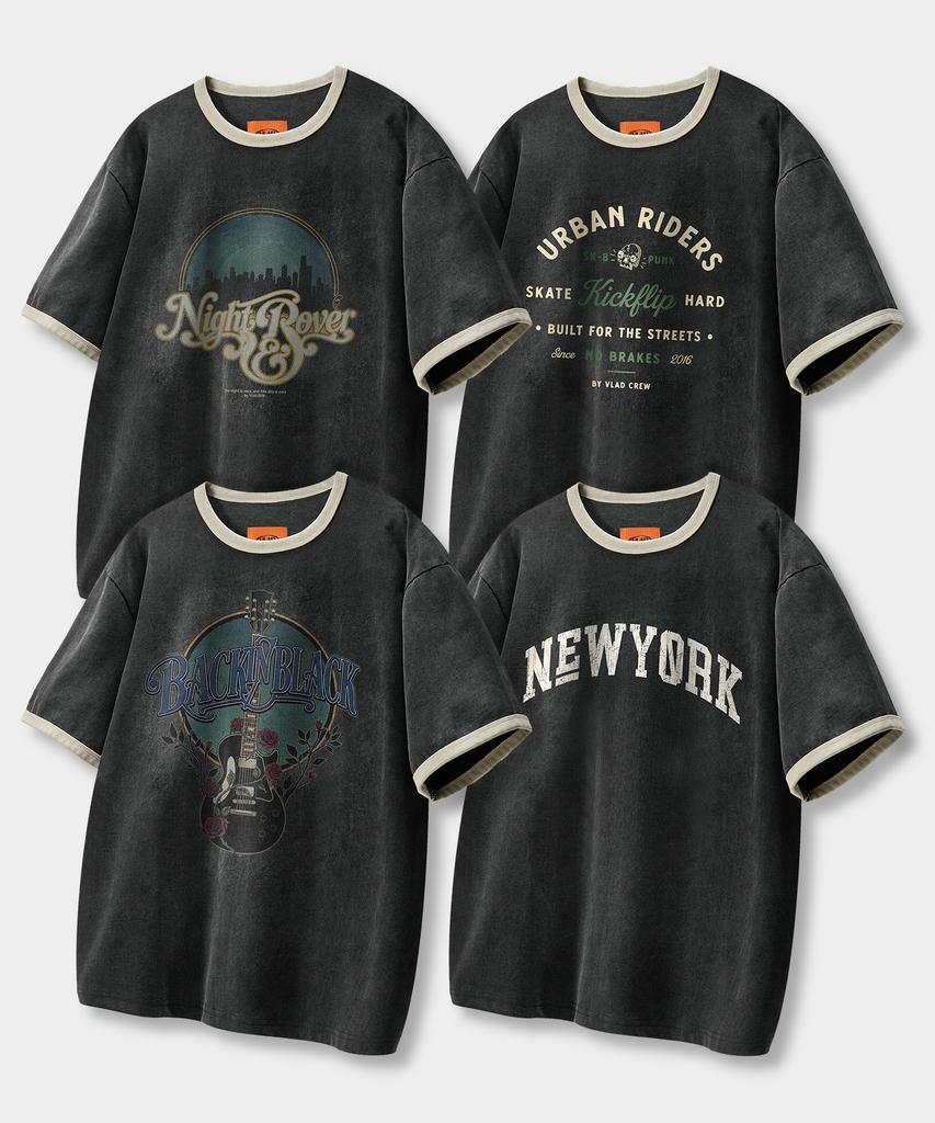 Dimiteulibeullaeg Vtg Pigment Artwork Ringer T-Shirt_Type 4
