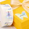 1 Roll Elegant Butterfly Thank You Sticker Selves Adhesive and Removable Ideal for Notebooks Albums and Decorations