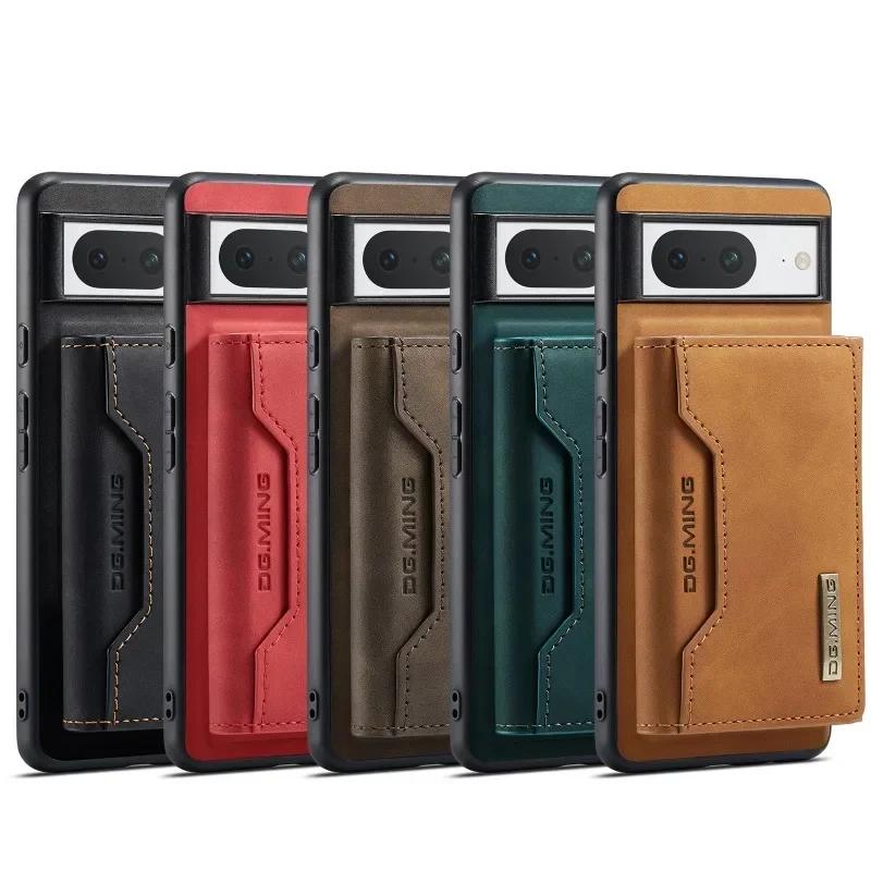 2 In 1 Detachable Wallet With Card Holder Phone Case for Google Piexl 9 8 8A 7 6 Pro 7A 6A 5A XL Leather Bags Cover Coque Etui