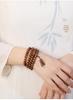 Men's Sandalwood Bracelet - Wenwan Buddhist 108 Barrel Beads Rosary with Milky Fragrance, Retro Design, Sink-Grade Quality.