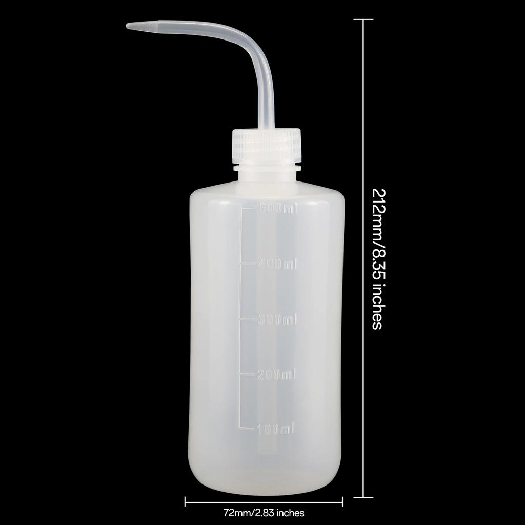 250/500/1000mL Plastic Squeeze Bottle with Scale Labels Watering Tools Watering Can White for Indoor Plants Cleaning Washing