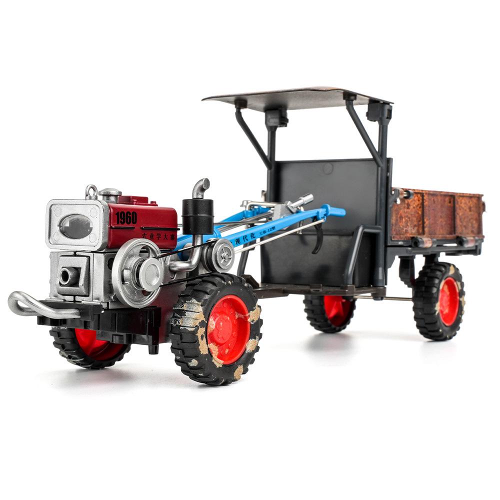 1:24 Retro Walking Tractor Alloy Model With Sound And Light Retro