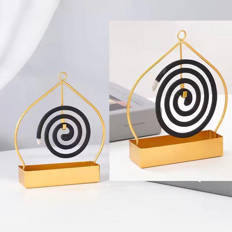 Minimalist Iron Art Hanging Mosquito Coil Holder & Incense Burner