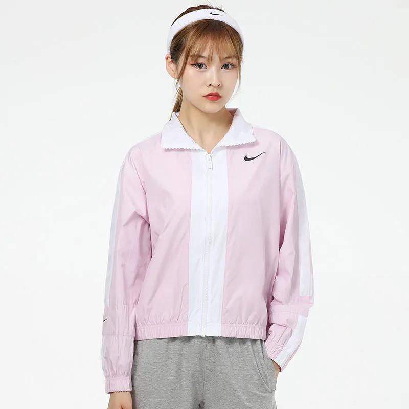 Nike Jackets Women's Pink Stand Collar Moderate Other (Unisex) Jackets CZ8801 695
