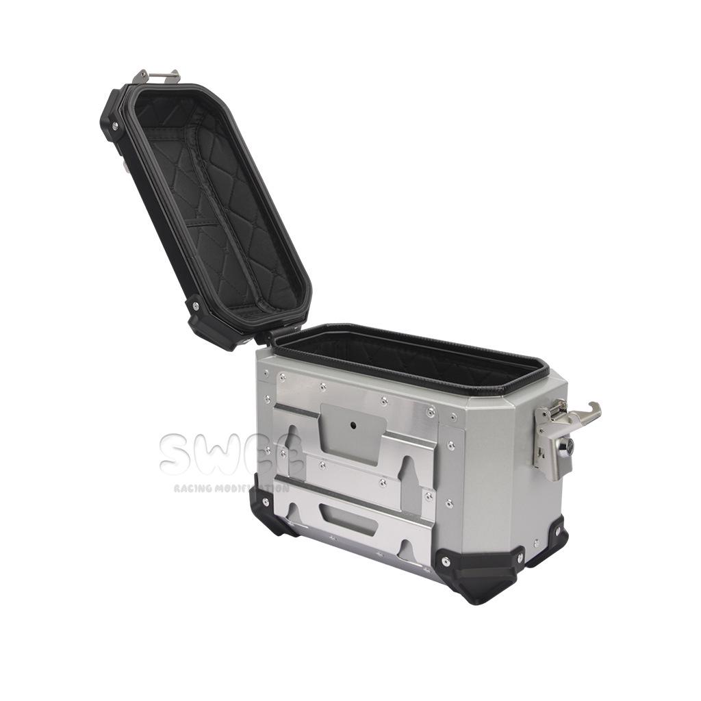 Universal Motorcycle Aluminum Side Boxes – Waterproof, Anti-Collision, Quick Release (18L/28L/35L)