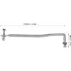 12.2in Steering Rod Link 65W 61350 00 Steel Alloy Clean and Smooth Steering Arm Replacement Fit for Outboard 40 60 80