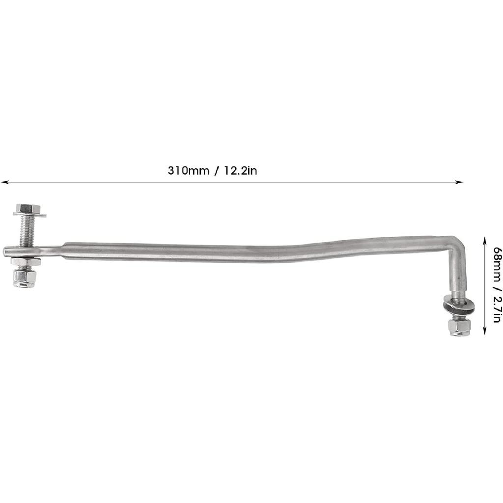 12.2in Steering Rod Link 65W 61350 00 Steel Alloy Clean and Smooth Steering Arm Replacement Fit for Outboard 40 60 80