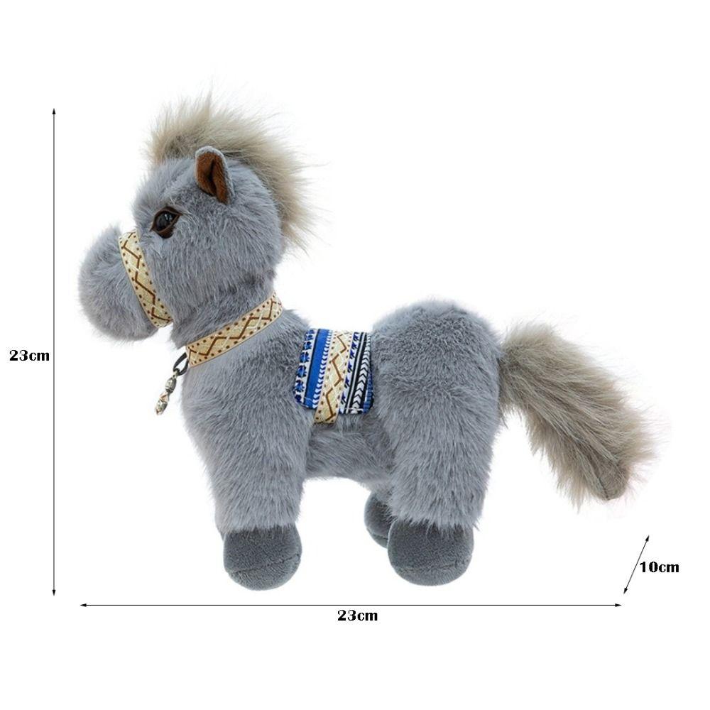 Miniature Pony Doll Soft Stuffed Horse High Quality Horse Toy  Zodiac Year of the Horse Gift