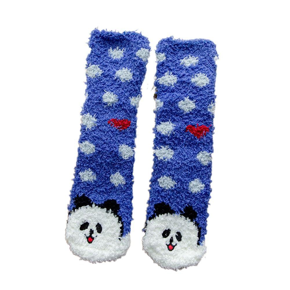 

Socks Children Stripe Pattern Mid Tube Socks Home Sleeping Socks Apparel Accessories Kids Socks blue panda