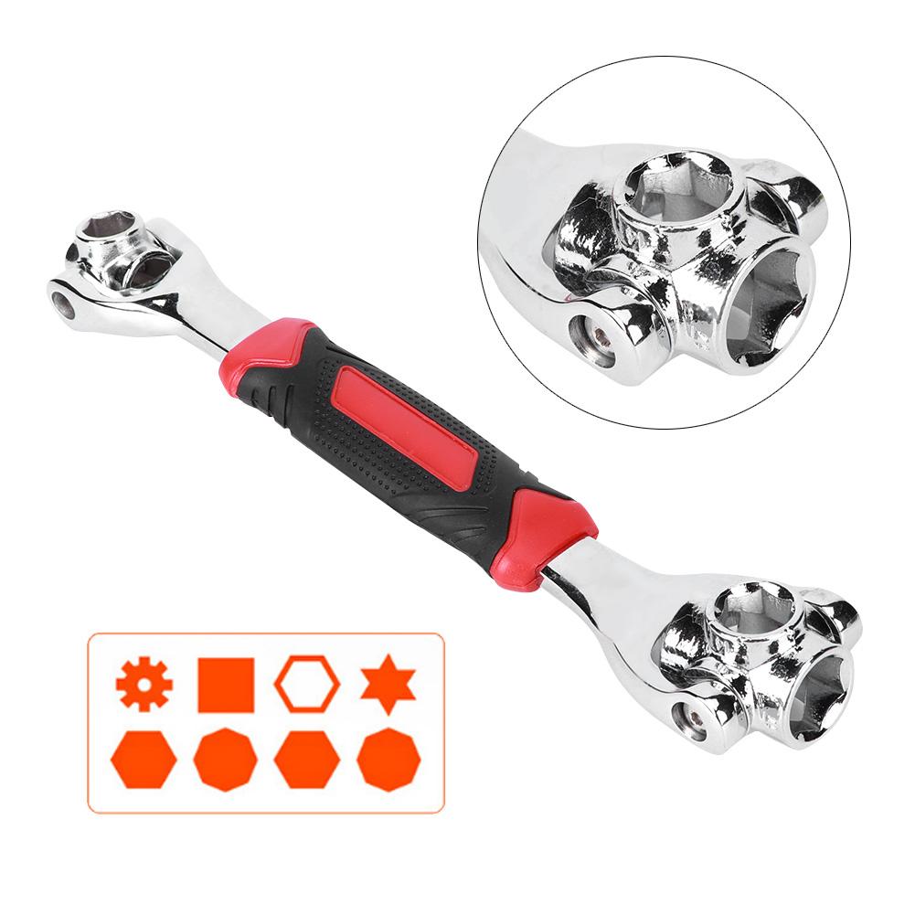 8 In 1 Socket Wrench Rotatable MultiFuntion Reparing Hand Tools with Magnet 821