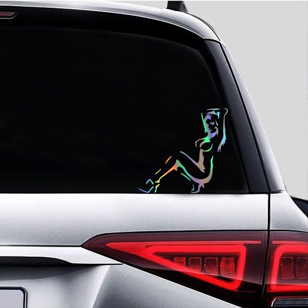 Dancing Girl Sexy Women Pattern Sticker PVC Self-adhesive Vinyl Decal Truck Window Body Styling Decoration Sticker Accessories