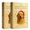 2025 2D Acrylic Decorations 24 Days Fun Golden Retriever Advent Calendar for Home Tree Car Rearview Mirror Wall Party Ornaments