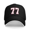 White Red Lucky Number Sport Baseball Caps For Women Unisex Unisex FeUnisex Beach Sunscreen Hat Hip Hop Trucker Cap