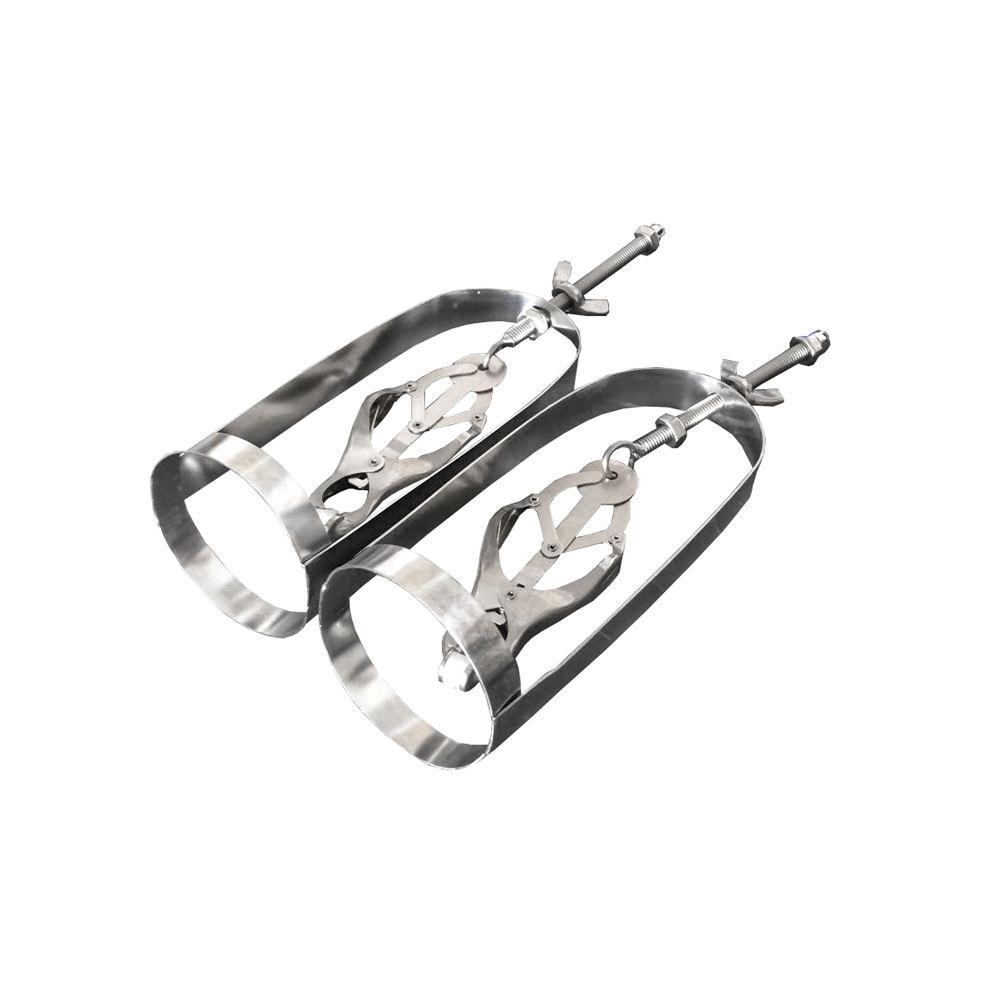 Silvery Emperor SM Butterfly Type Stainless Steel Alloy Breast Clip Adult Sex Toy Old Style
