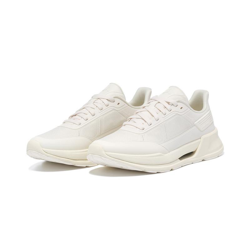 Li-Ning 1990 Commuter Series Duxing Sports Comfortable Low-Top Casual Shoes Men Casual Shoes Off-White ALLU015-4