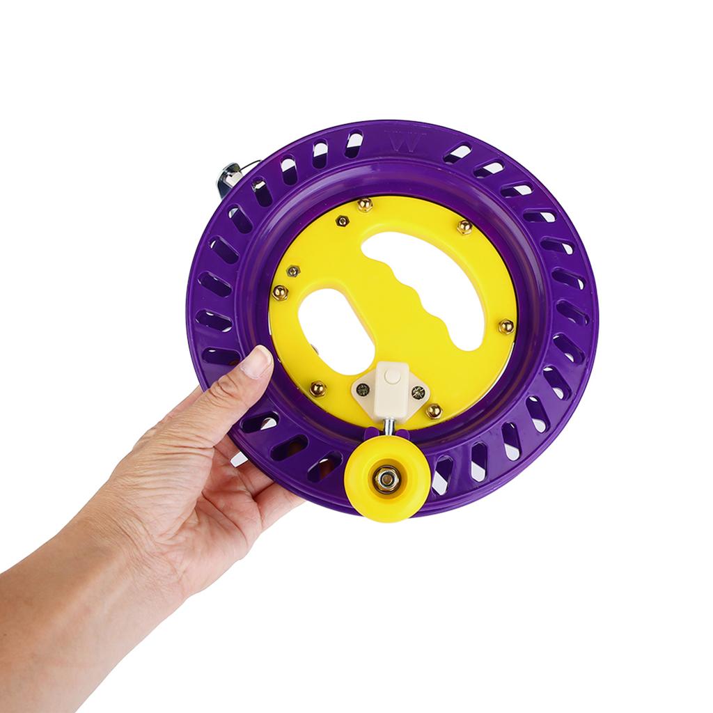 22cm   Plast Fiskelina Hjulhållare Vindare Verktyg Tillbehör(Gul)