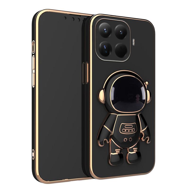 For Xiaomi 15T Pro Case Shining Astronaut Spaceman Bracket Holder Design soft plating For Xiaomi 15T Back cover