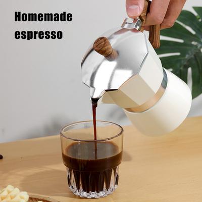 Moka konvička Espresso kávovar 150 ml Lehký varný kávovar Italský kávovar se snadnou obsluhou pro bohaté espresso Latte Cappuccino