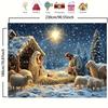 1 Christmas manger Jesus birthday background cloth, multi-functional religious festival decoration, home party studio prop