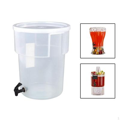 Beverage Dispenser Cold Kettle Water Bottle with Cover Drink Spigot for Buffet