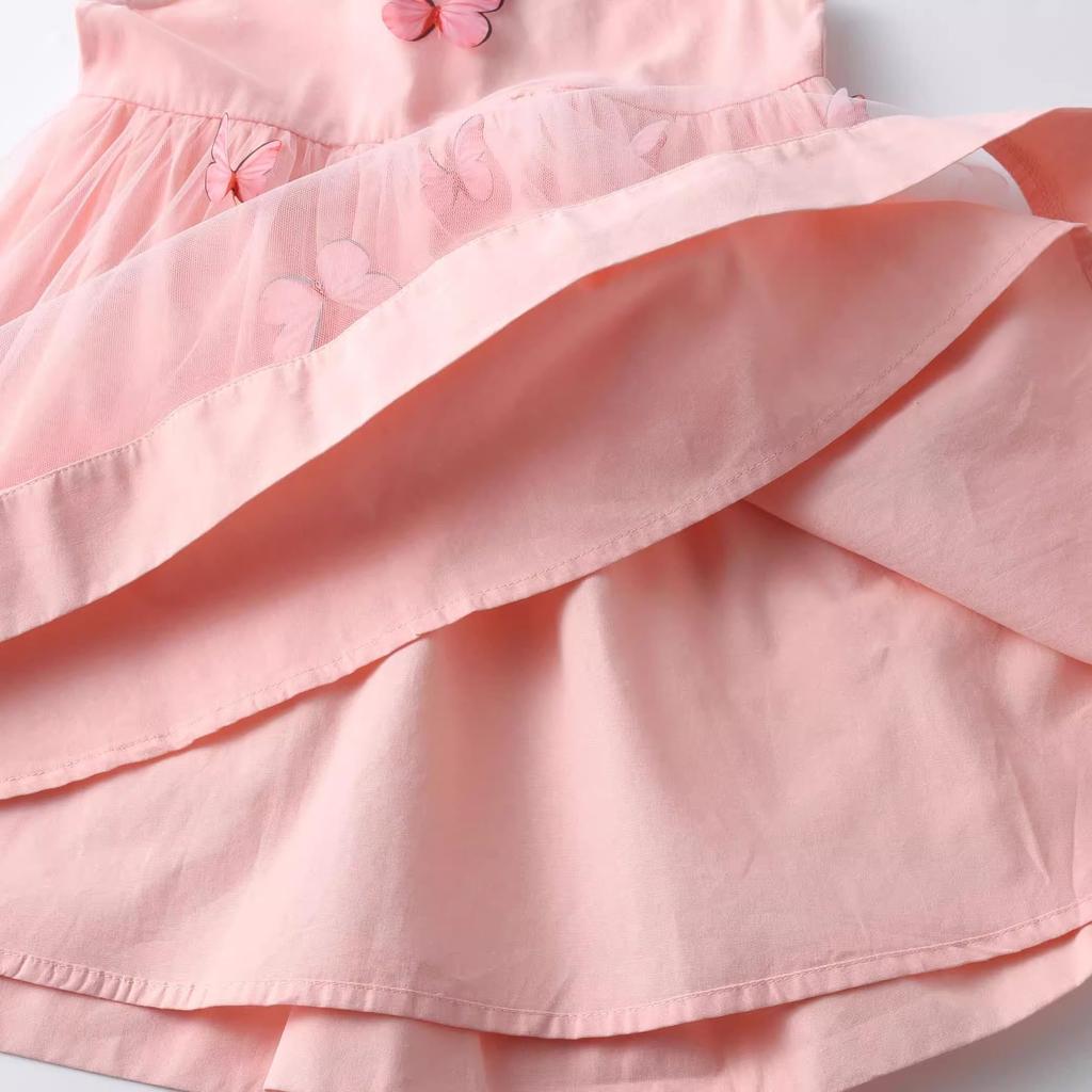 Girls' Summer Dress Children's Thin Sleeveless Vest Baby Girls' Summer Dress Princess Dress