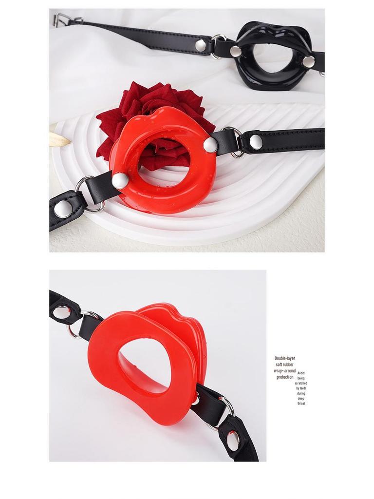 Adult Silicone Gag Ring for Female Slave Oral Training and SM Play