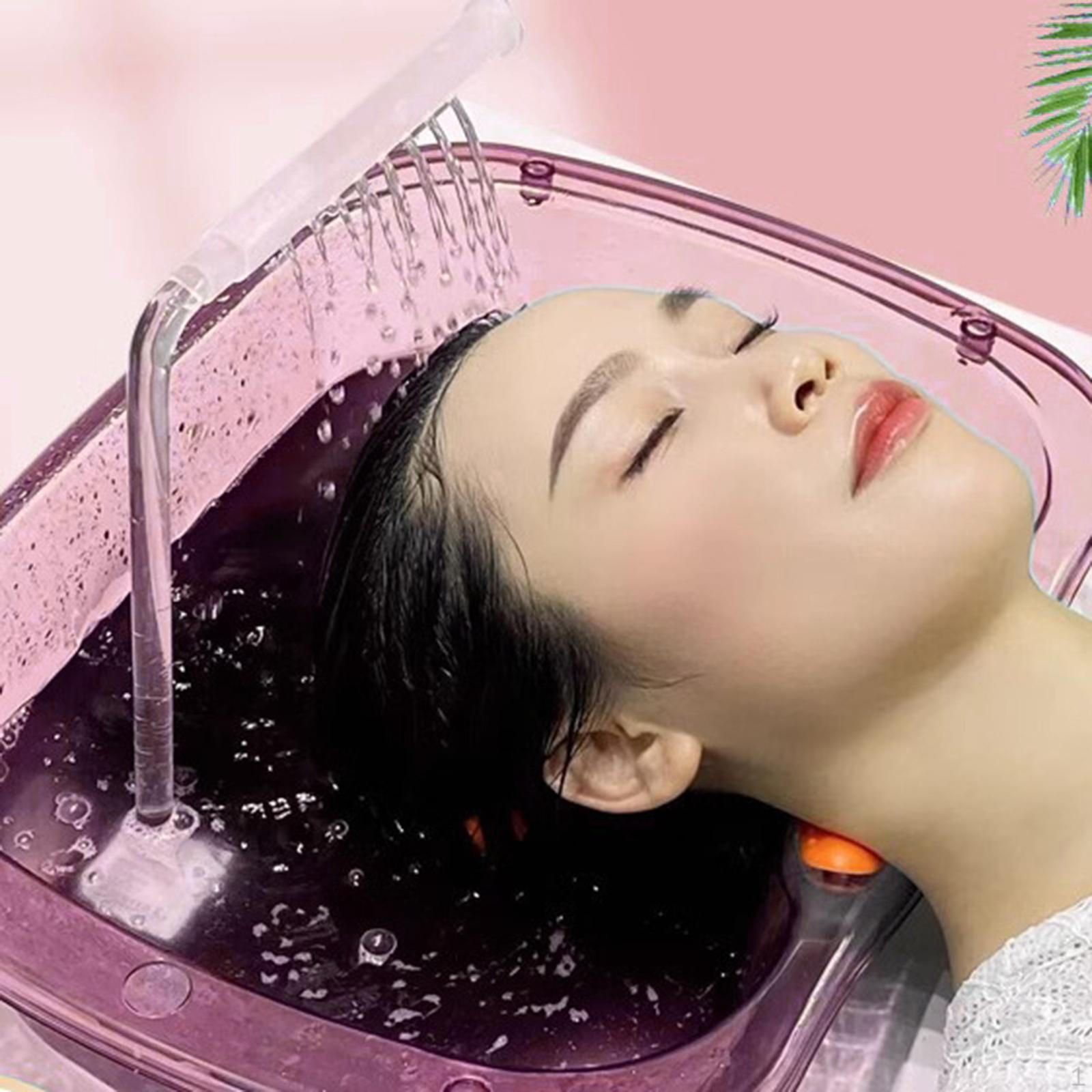 

Прикроватная миска для шампуня, прочная, легкая, можно мыть волосы в постели, портативная, с подушкой для головы