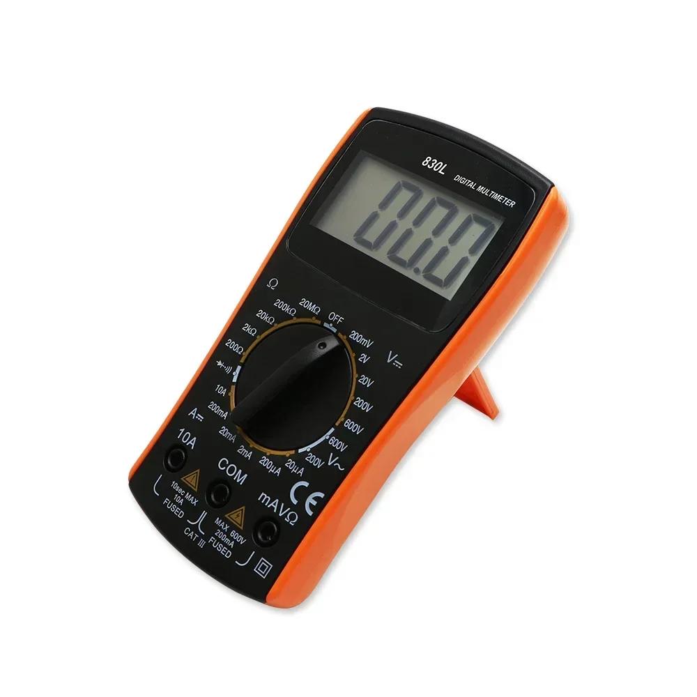 VC830L Digital Multimeter Tester Portable AC/DC Voltage Tester Meter 2000 Counts Manual Range Large Screen