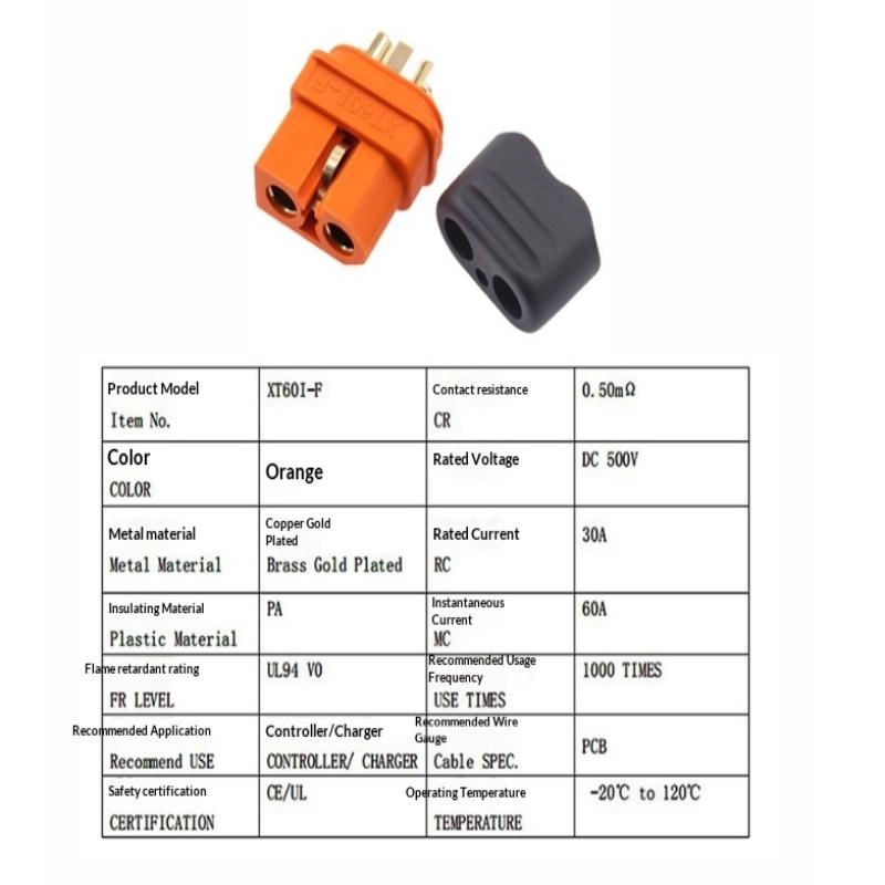 Amass Amass Xt60I-F Male + Female 2+1 Connector Signal Pin Plug For Rc Lipo Battery Charger Controller Motor Parts