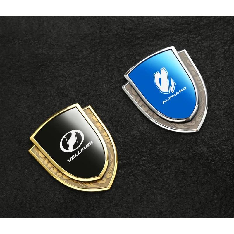 Car Stickers 3D Metal Accsesories Auto Accessory for Toyota Alphard Vellfire