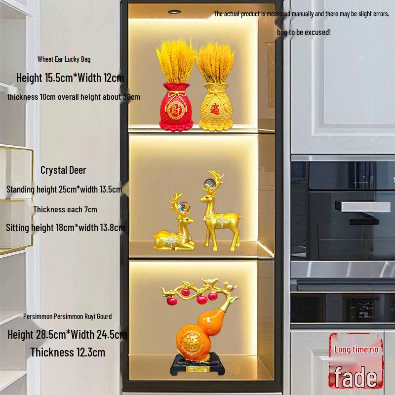 Luxury Wine Cabinet Ornaments for Living Room Entrance Decoration