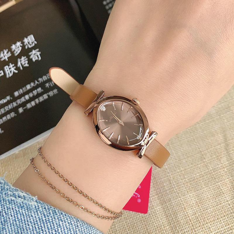 Small Dial Fashionable Retro Women'S Watch Fritillary Dial Simple Horse Eye Women'S Watch