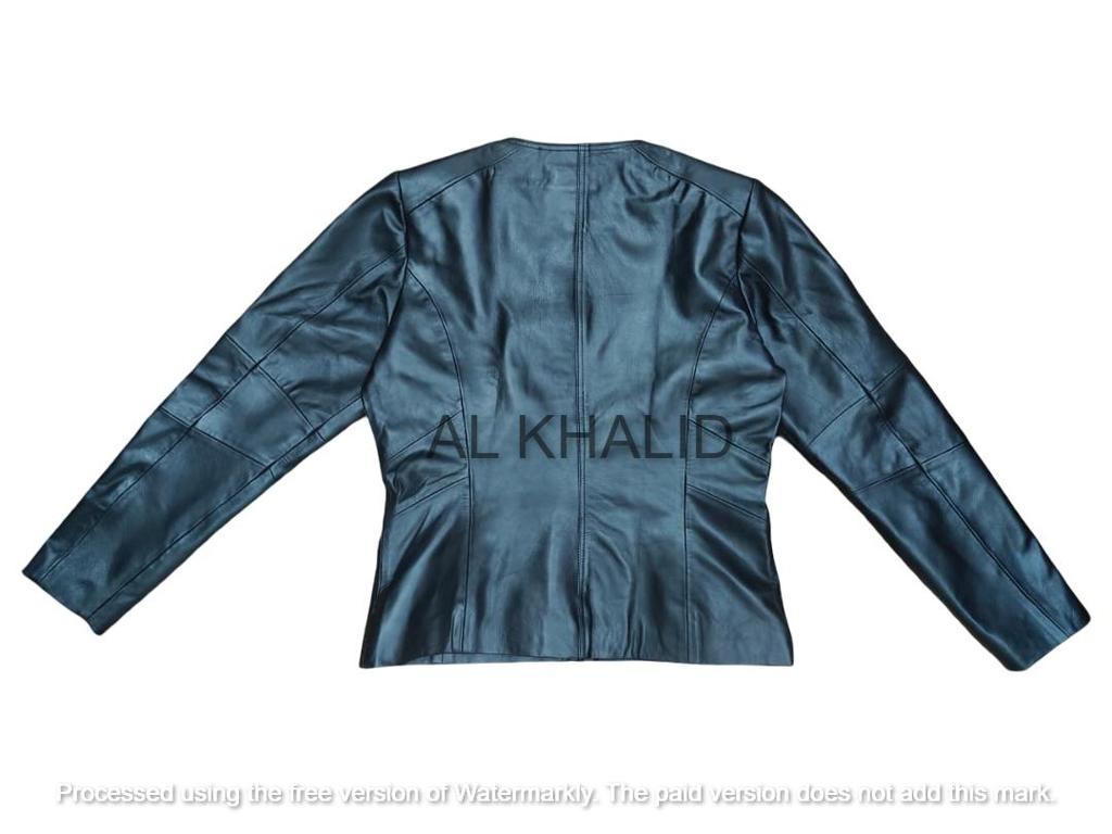 Neue Damenjacke Schwarz Leder Lammleder Handgefertigt Lässig Stilvoll Biker Motorrad Weiche Passform